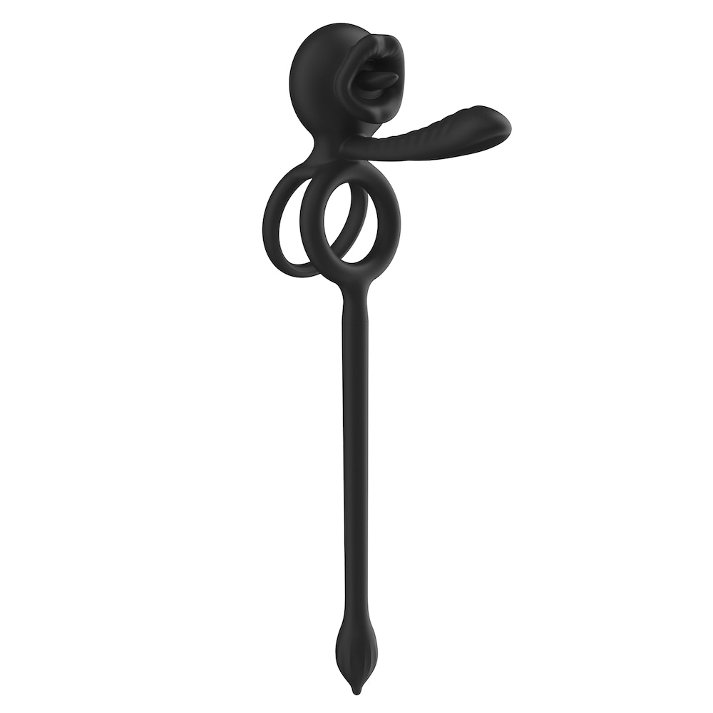 Anel Peniano Duplo e meia capa com Controle por Aplicativo e plug anal - Imagem 14