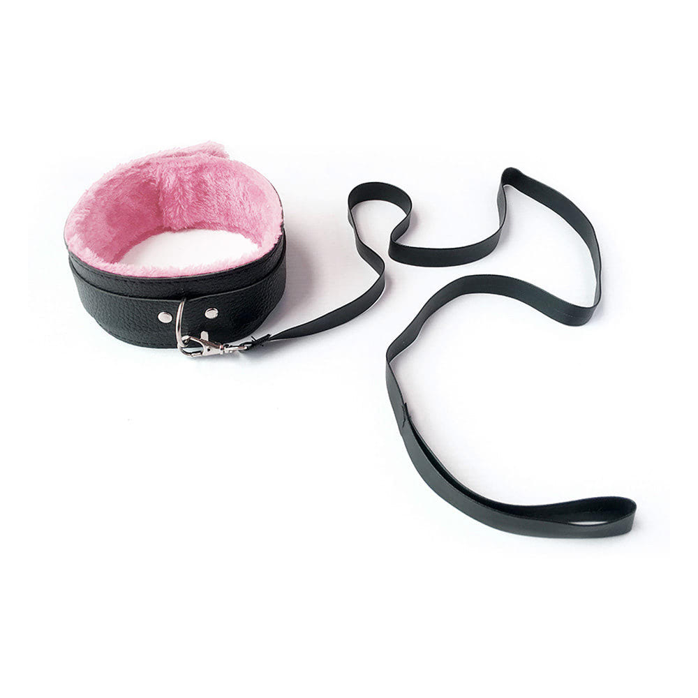 Coleira Bondage em Couro e Guia - Imagem 4