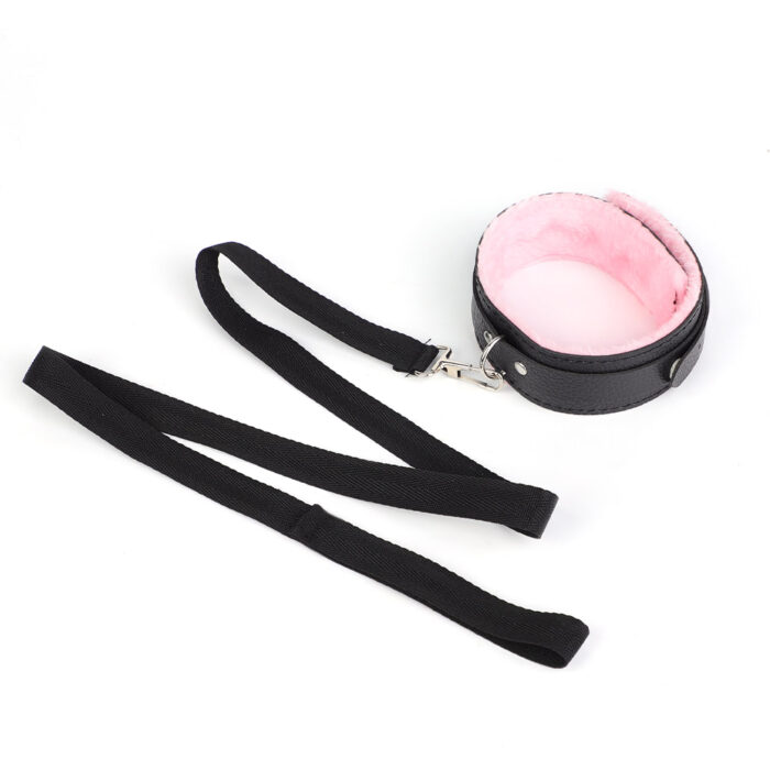 Coleira Bondage em Couro e Guia - Imagem 10