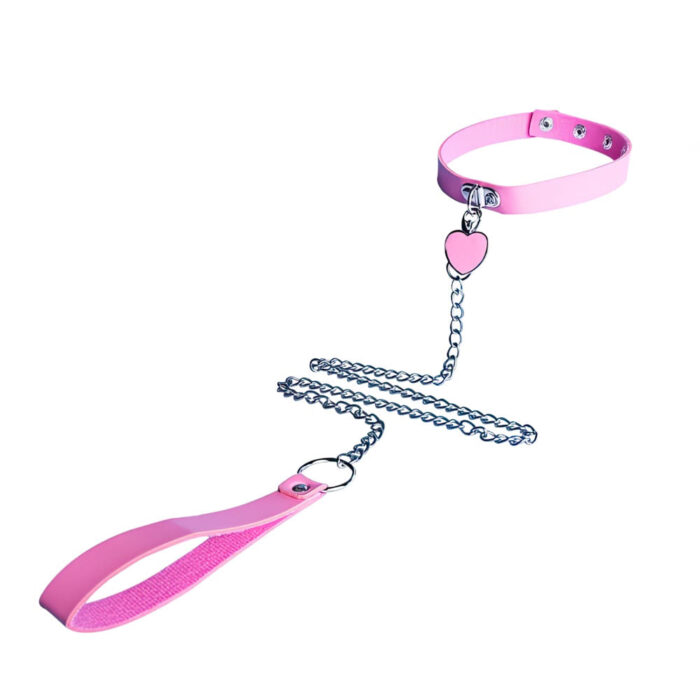 Coleira Íntima com Coração e Corrente Metálica - Imagem 2