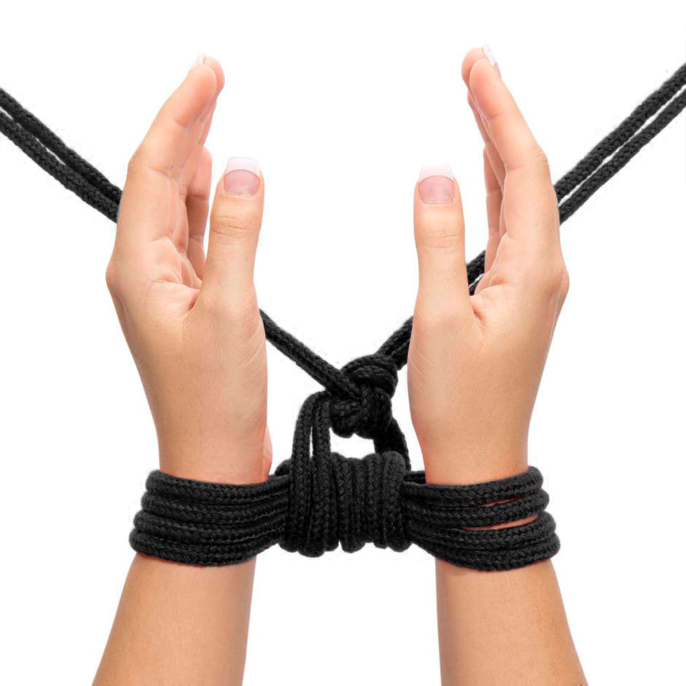Corda preta fetiche de servidão 10 metros - Fetish Bondage Rope - Imagem 3