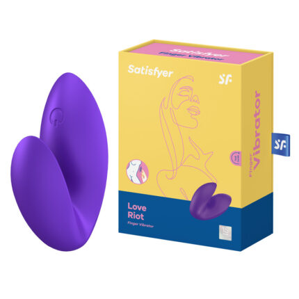Vibrador Dedeira em Silicone com 12 Modos de Vibração Recarregáveis via Cabo USB - Satisfyer Love Riot