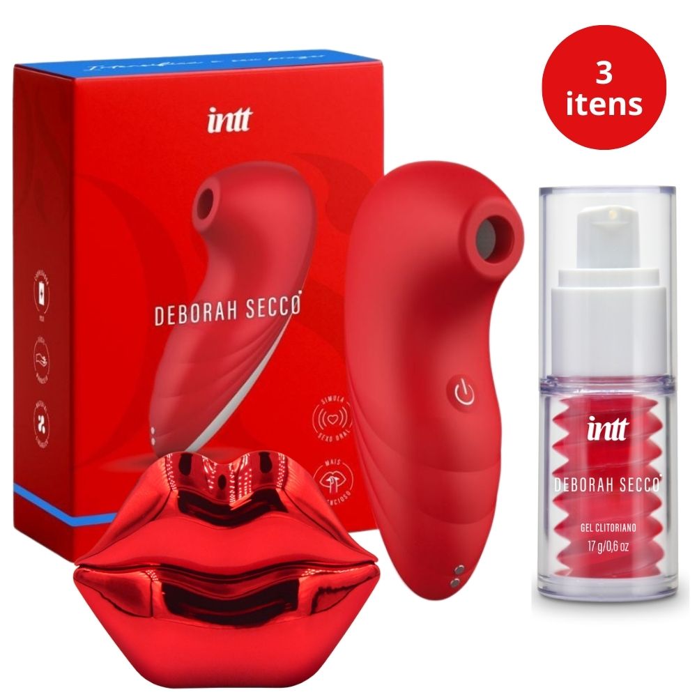 Kit Premium Sugador clitoriano perfume feromonio e excitante
