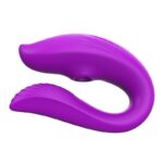 Vibrador de Casal recarregável com Pulsação À Longa distância feito em silicone - APP - Imagem 6