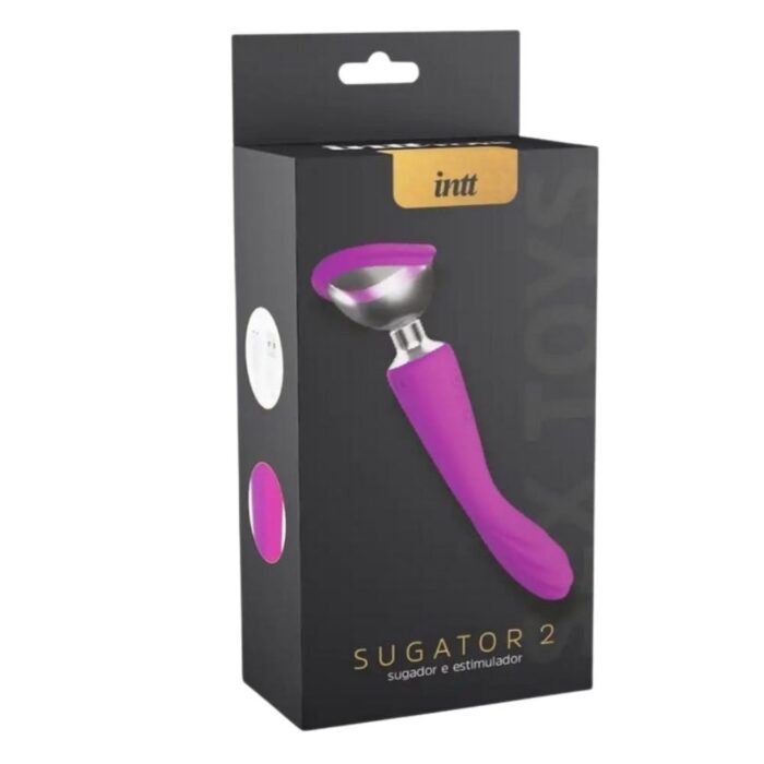 Sugator 2 vibrador 2 em 1 com sugador de clitóris e parte penetrável intt roxo - Imagem 3