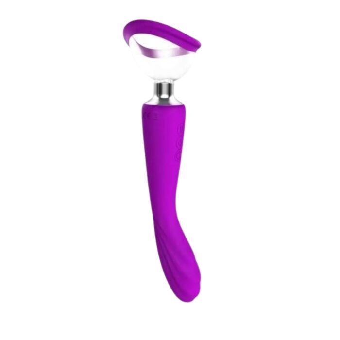 Sugator 2 vibrador 2 em 1 com sugador de clitóris e parte penetrável intt roxo - Imagem 2