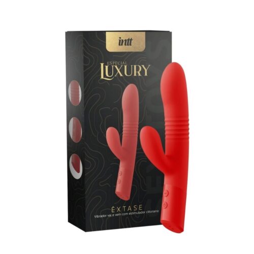 Êxtase Luxury vibrador com função de vai e vem e estímulo clitoriano