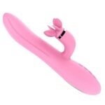 Vibrador de Ponto G e Clitóris Fogo no Parquinho Rosa Intt vibrador com 3 motores e função de aquecimento - Imagem 2