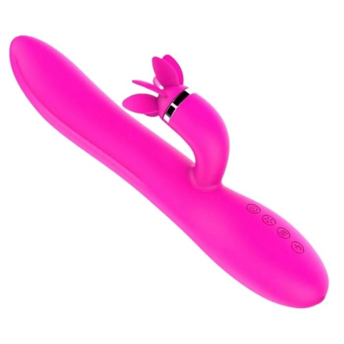 Vibrador de Ponto G e Clitóris Fogo no Parquinho com 3 motores e função de aquecimento Pink Intt - Imagem 2
