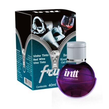 Intt fruit sexy 50 tons - Gel comestível que esquenta com sabor de Vinho tinto