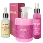 Kit Love Crush Intense com Hidratante Virilha Body Splash Sérum 10 Em 1