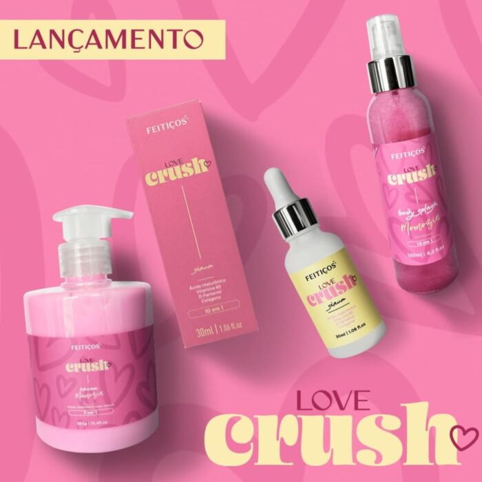 Kit Love Crush Intense com Hidratante Virilha Body Splash Sérum 10 Em 1 - Imagem 2