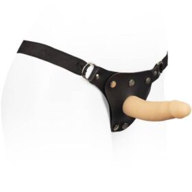 Prótese em formato de pênis com Cinta penina em CyberSkin 14,5x4cm