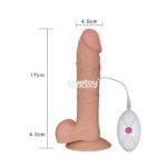 Pênis Realístico com Vibro em CyberSkin - 24x4,5cm - Lovetoy - Imagem 2