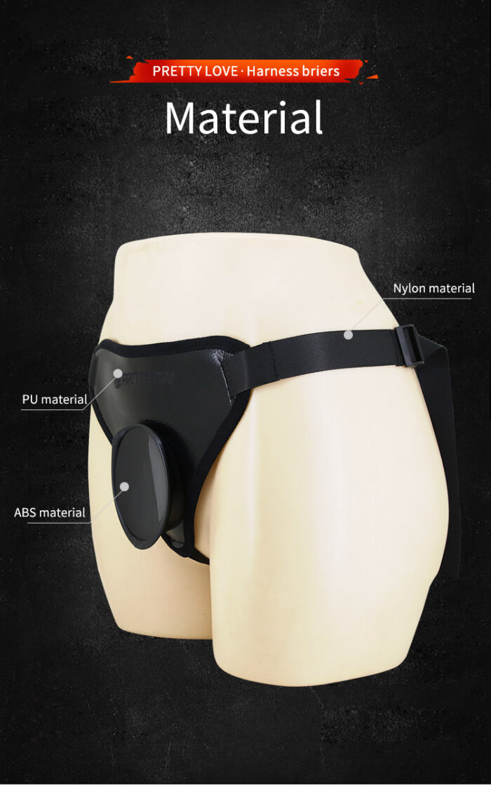 Cinta peniana com base para pênis que possuam ventosa (58-124,5 cm) harness briefs - Pretty love - Imagem 8