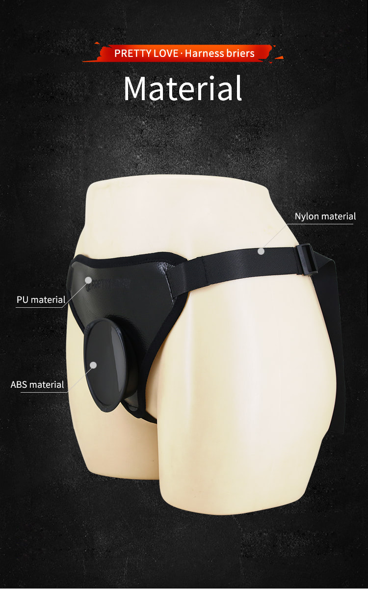 Cinta peniana com base para pênis que possuam ventosa (58-124,5 cm) harness briefs - Pretty love - Imagem 8