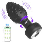 Plug Anal em Silicone Controle por Aplicativo com 10 Modos de Vibração e 10 Modos de Rotação - Imagem 3