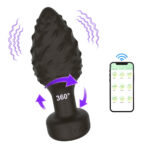 Plug Anal em Silicone Controle por Aplicativo com 10 Modos de Vibração e 10 Modos de Rotação - Imagem 6
