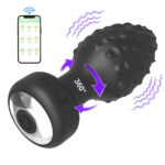 Plug Anal em Silicone Controle por Aplicativo com 10 Modos de Vibração e 10 Modos de Rotação - Imagem 8