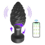 Plug Anal em Silicone Controle por Aplicativo com 10 Modos de Vibração e 10 Modos de Rotação - Imagem 9