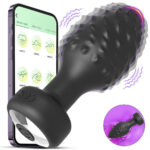 Plug Anal em Silicone com 10 Modos de Vibração e Controle por Aplicativo