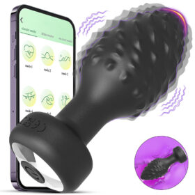 Plug Anal em Silicone com 10 Modos de Vibração e Controle por Aplicativo