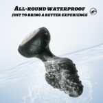 Plug Anal em Silicone Preto com 10 Modos de Vibração,Luz de Led e Controle Remoto sem Fio ou Cotrole de toque - Imagem 8