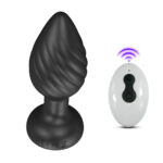 Plug Anal em Silicone com 10 Modos de Vibração,Luz de Led e Controle Remoto sem Fio ou Cotrole de toque - Imagem 6