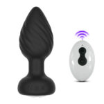 Plug Anal em Silicone com 10 Modos de Vibração,Luz de Led e Controle Remoto sem Fio ou Cotrole de toque - Imagem 5