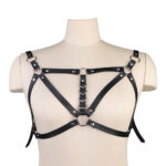 Harness Feminino de Couro com fivelas frontais - Imagem 12
