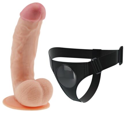 Cinta peniana com Pênis ultra macio Suave 20×4,5 cm Leve Curvatura The Ultra Soft Dude