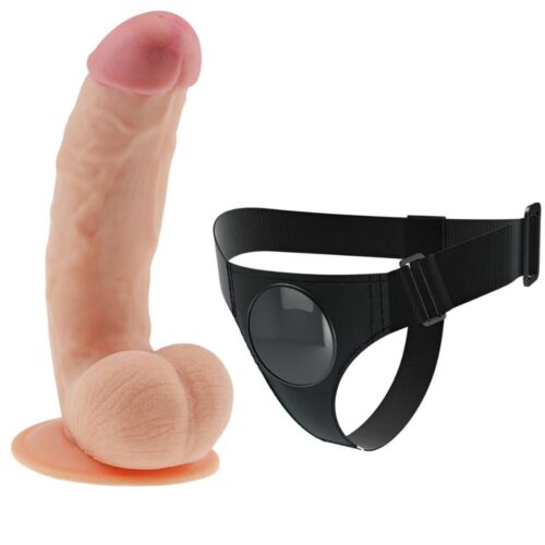 Cinta peniana com Pênis ultra macio Suave 20×4,5 cm Leve Curvatura The Ultra Soft Dude