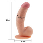 Cinta peniana com Pênis ultra macio Suave 20×4,5 cm Leve Curvatura The Ultra Soft Dude - Imagem 10