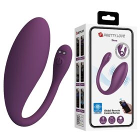 Vibrador de aplicativo controlado Longa Distância Bullet Dora - Pretty Love