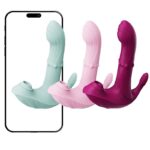 Vibrador de ponto G com Dedilhar / Pulsação / vai e vem de Anel controlado a Longa Distância via aplicativo - Imagem 9