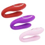 Vibrador de casal recarregável confeccionado em silicone controlado via aplicativo - Imagem 2