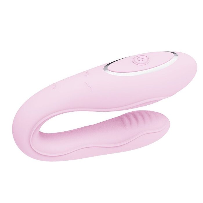 Vibrador de casal recarregável confeccionado em silicone controlado via aplicativo - Imagem 5