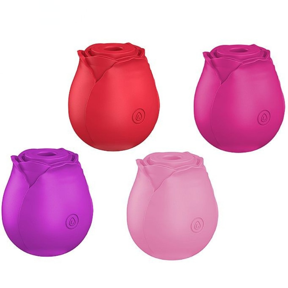 Vibrador em formato de Rosa Estimuladora de Clitóris com Pulsação 2 - Imagem 2