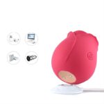 Vibrador em formato de Rosa Estimuladora de Clitóris com Pulsação 2 - Imagem 8