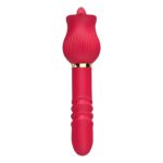 Vibrador de Ponto G e Clitóris em formato de Rosa com Língua e Vai e vem - Jane - Imagem 6