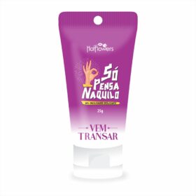 Gel Facilitador Dessensibilizante Só Pensa Naquilo - Linha Vem Transar Hot Flowers