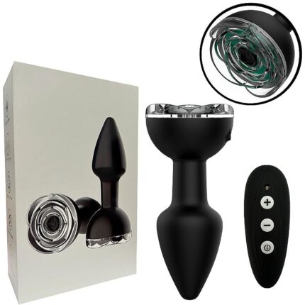 Plug Anal com vibro e Controle Remoto por Voz - 7.7 x 3.7cm