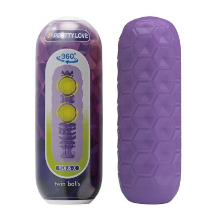 Masturbador masculino Egg Twin Balls Roxo - Pretty Love