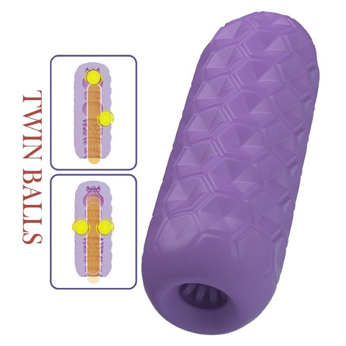 Masturbador masculino Egg Twin Balls Roxo - Pretty Love - Imagem 7