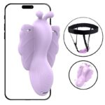 Sora Vibrador de Calcinha em Formato de Borboleta controlado a Longa distância via aplicativo