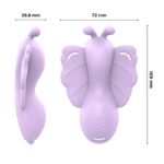 Sora Vibrador de Calcinha em Formato de Borboleta controlado a Longa distância via aplicativo - Imagem 9