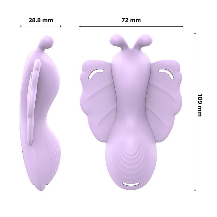 Sora Vibrador de Calcinha em Formato de Borboleta controlado a Longa distância via aplicativo - Imagem 9
