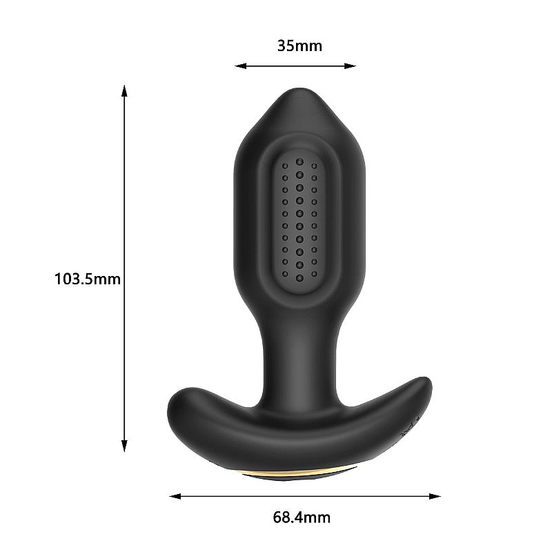 Plug Anal com Vibro e Rotação controlado via aplicativo á Longa Distância - Pong - Imagem 4
