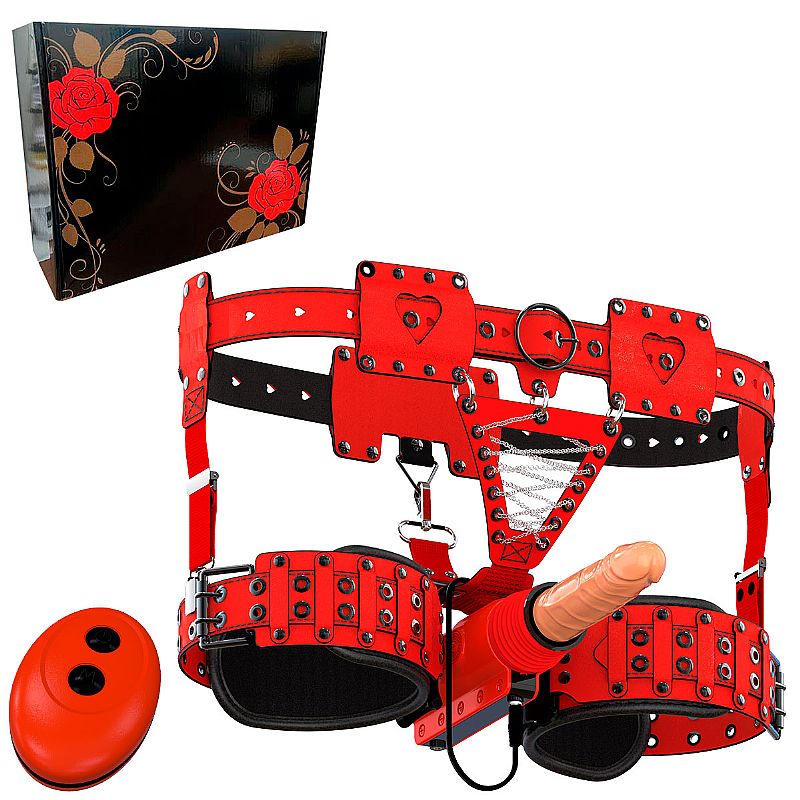 Cinta com Máquina do Sexo vibração e sobe e desce