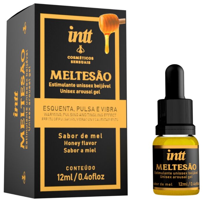 Meltesão Estimulante Unissex Beijável que Esquenta, Pulsa e Vibra 12ml Intt - Imagem 2